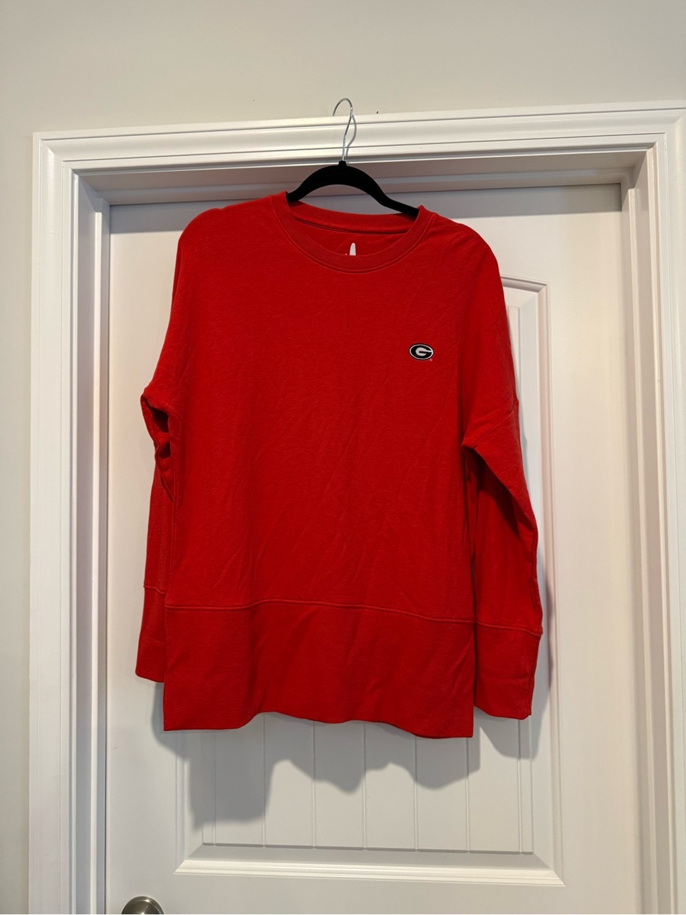 johnnie-O Red Long-Sleeve Crewneck Sweatshirt